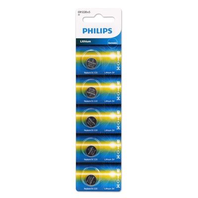 Single Pack PHILIPS Lithium Cr1220 Button Cell BSCI Certification