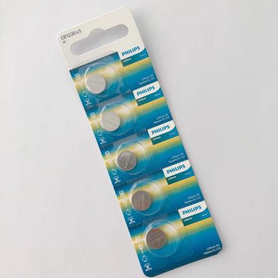Single Pack PHILIPS Lithium Cr1220 Button Cell BSCI Certification