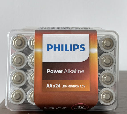 Philips Battery Power Alkaline Type 24*AA Blister Wide Life Use Long Lasting