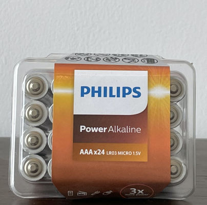 1170mA Power Alkaline Battery 24*AAA Blister Wide Life Long Lasting