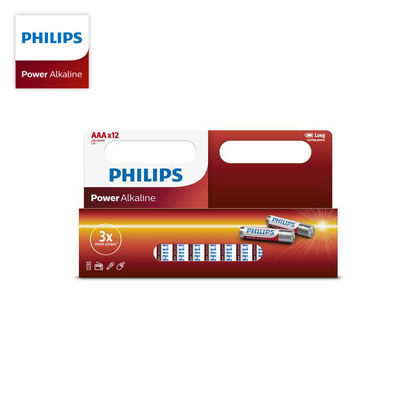 Blister Pack 1170mAh PHILIPS Power Alkaline AAA LR03P4B/97 Useful In Life