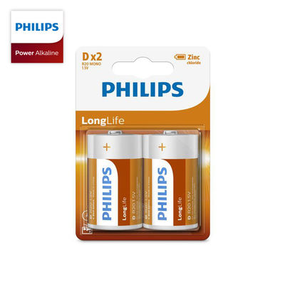 Long Life PHILIPS D Zinc Carbon Battery
