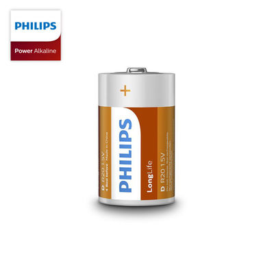 Mercury Free 18000mAh Carbon Zinc D Battery PHILIPS BSCI Certificate