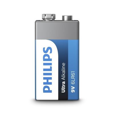 Anti Short Circuit Premium Alkaline Battery 9V 6LR61E1B Blister Pack