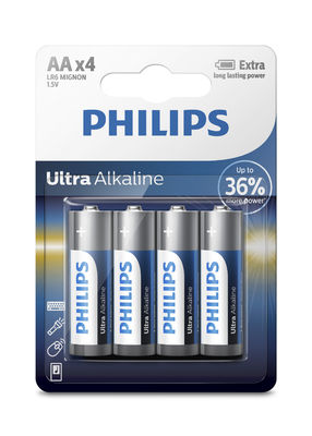 Leakage Proof Premium Alkaline Battery 2650mAh Philips AA Batteries