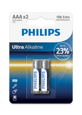 PHILIPS 1170mAh Premium Alkaline Battery For High Drain Devices