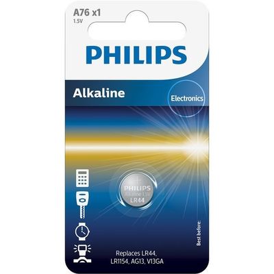 Daily Use A76 PHILIPS Button Coin Battery 1.5V Alkaline Minicells