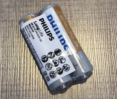 Philips Zinc Carbon Dry Cell Battery AA R6L2F Environmentally Friendly