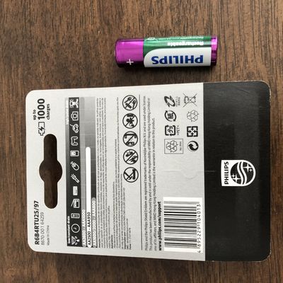 1.2V 950mAh Philips NIMH AAA Rechargeable Battery R03B2A95/97