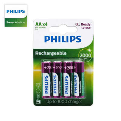 Philips NIMH Rechargeable Batteries 2500mAh