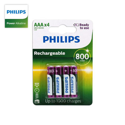 950mAh AAA NIMH Rechargeable Batteries R03B2A80/97 Non Toxic