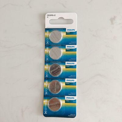 Anti Explosion Lithium Button Battery CR2016 For Cooper Lamps