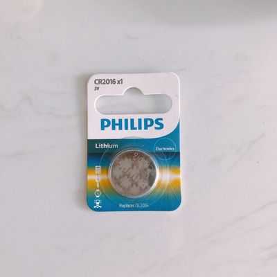 Philips CR2016 Lithium Button Battery