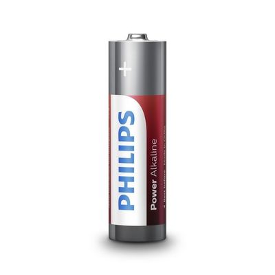 Non Rechargeable PHILIPS Power Alkaline AA Lr6 1.5 Volt Dry Cell Battery