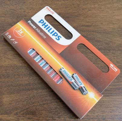 PHILIPS LR03P12B Power Alkaline Battery For Keyboards Radios