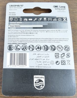 IEC Computer Mouse Power Alkaline Battery 10mA 9V AAA Batteries