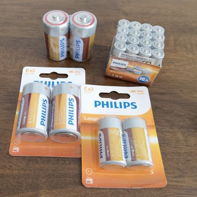 OEM PHILIPS 1.5 V Carbon Zinc Battery AA Low Consumption For Clocks Radios