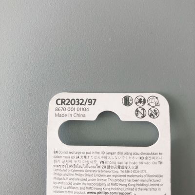 Anti Short Circuit CR2032 Lithium Button Battery For Digital Devices
