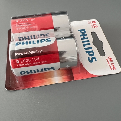 18000mAh Philips Alkaline Battery for Flashlight Remotes D Size