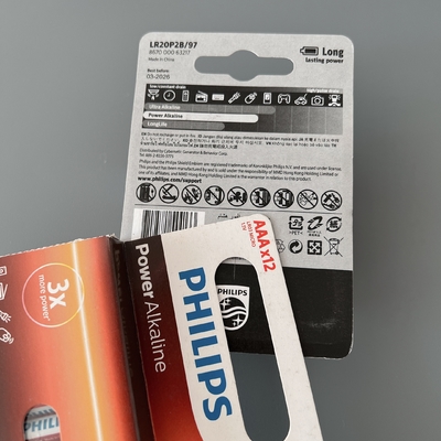 18000mAh Philips Alkaline Battery for Flashlight Remotes D Size