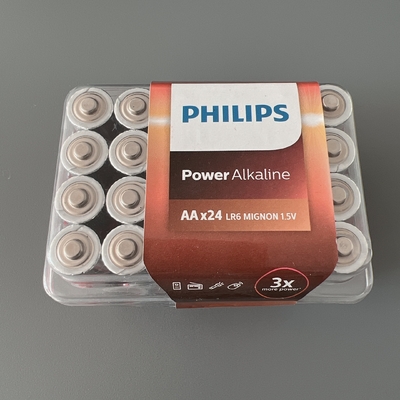 ROHS Power Alkaline Battery 2900mAh LR6 AA*24 Shrink Pakage