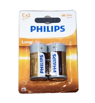 R14 7500mAh Zinc Carbon Battery C For Clocks Calculators Controls