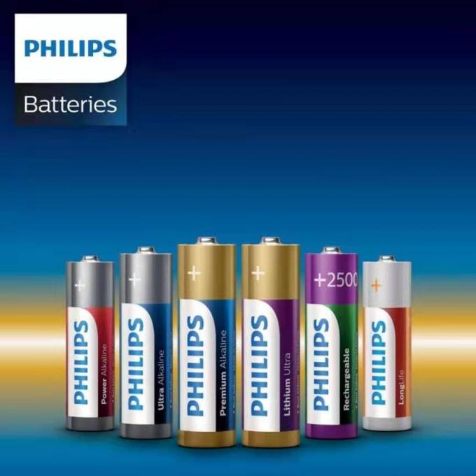 PHILIPS 9V AAA Power Alkaline Battery Long Life IEC Certification
