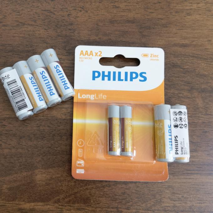 Clocks Controls Philips AA Carbon Battery 1.5V Zinc Chloride Technology
