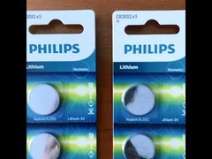 Silver Lithium Minicells Philips Cr2032 Battery For Small Devices