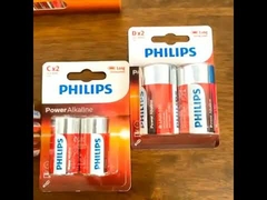 Dry Battery 1.5 V PHILIPS C Size Alkaline Batteries 7500mAh For Flashlight Remotes