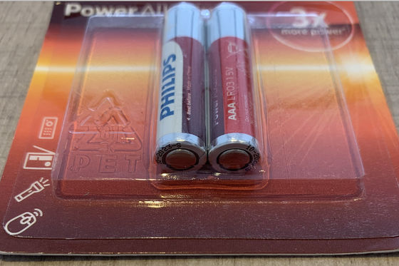 Baby Toys PHILIPS 2 AAA Alkaline Batteries 9V LR03P2B ROHS Approved