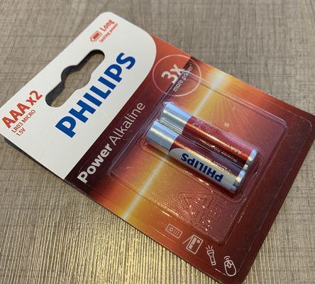 Baby Toys PHILIPS 2 AAA Alkaline Batteries 9V LR03P2B ROHS Approved