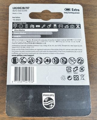 No Toxic 18000mAh Ultra Alkaline Battery For Power Hungry Devices