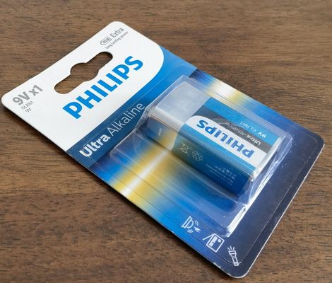PHILIPS 9 Volt Everyday Alkaline Batteries For Power Hungry Devices