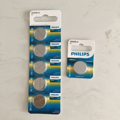 Anti Explosion Lithium Button Battery CR2016 For Cooper Lamps