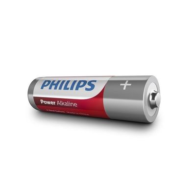 Non Rechargeable PHILIPS Power Alkaline AA Lr6 1.5 Volt Dry Cell Battery