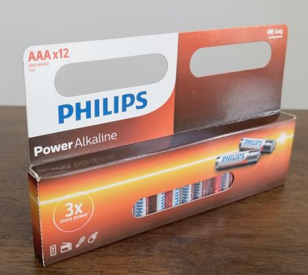 PHILIPS LR03P12B Power Alkaline Battery For Keyboards Radios